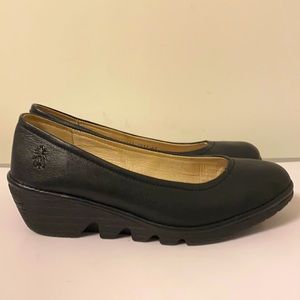 Black fly London wedges size 41 10.5